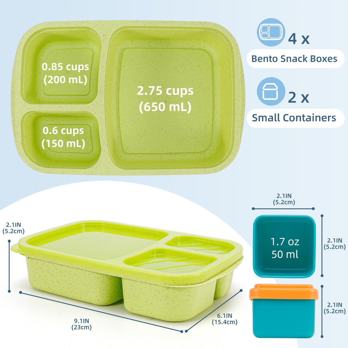 Caperci wheat-straw eco material supports sustainable lunch options.