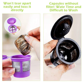 CAPMESSO textured paper filter maintains shape for consistent single-serve brews.