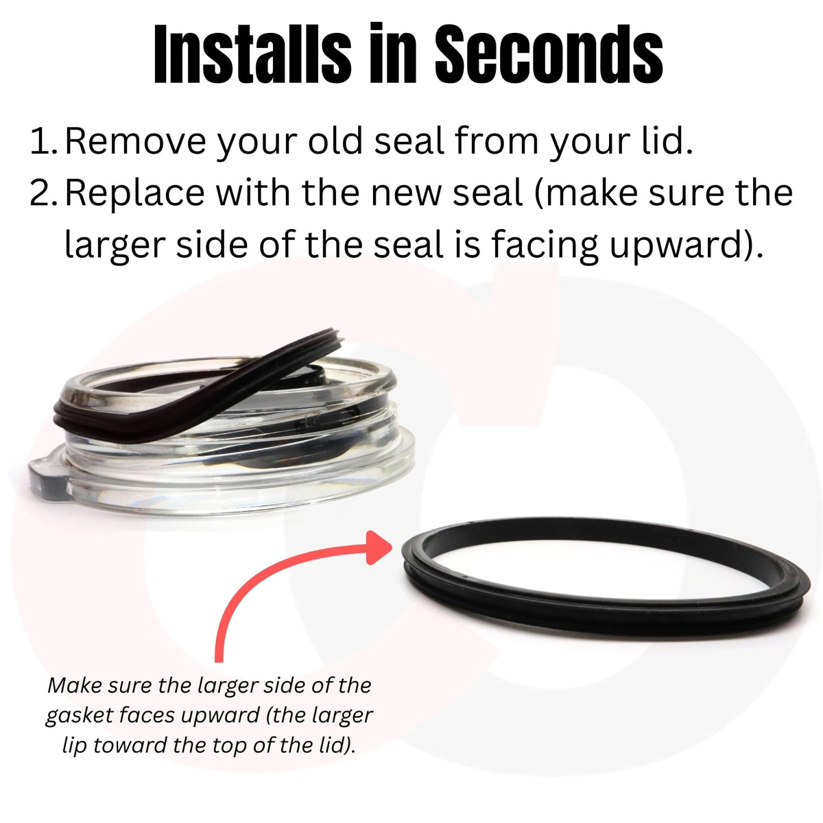 Captain O-Ring three-pack lid seal set provides easy replacements for travel mugs