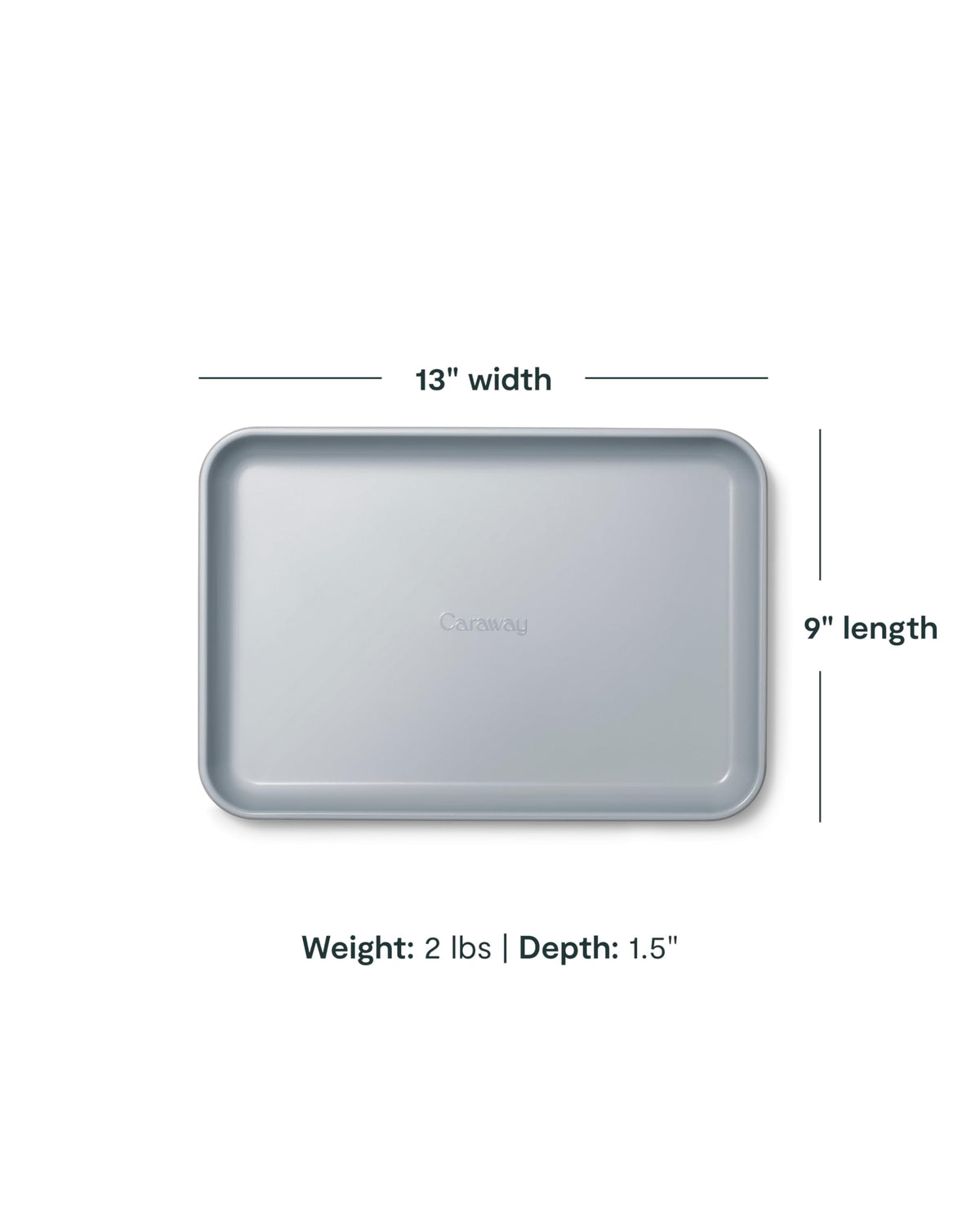 Caraway aluminized steel core delivers durable heat distribution for reliable bakes
