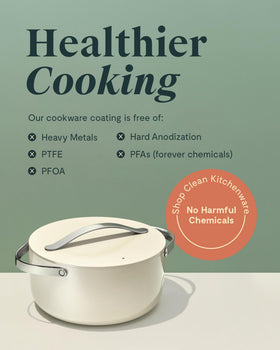 Caraway easy-clean interior after cooking with minimal scrubbing required.