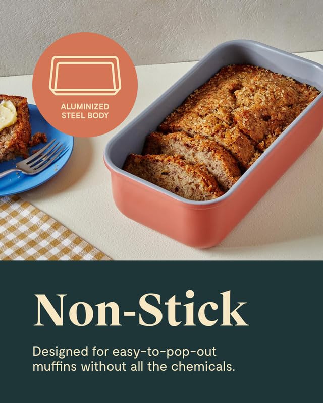 Caraway loaf pan cream in oven demonstrating oven-safe design up to 550°F.