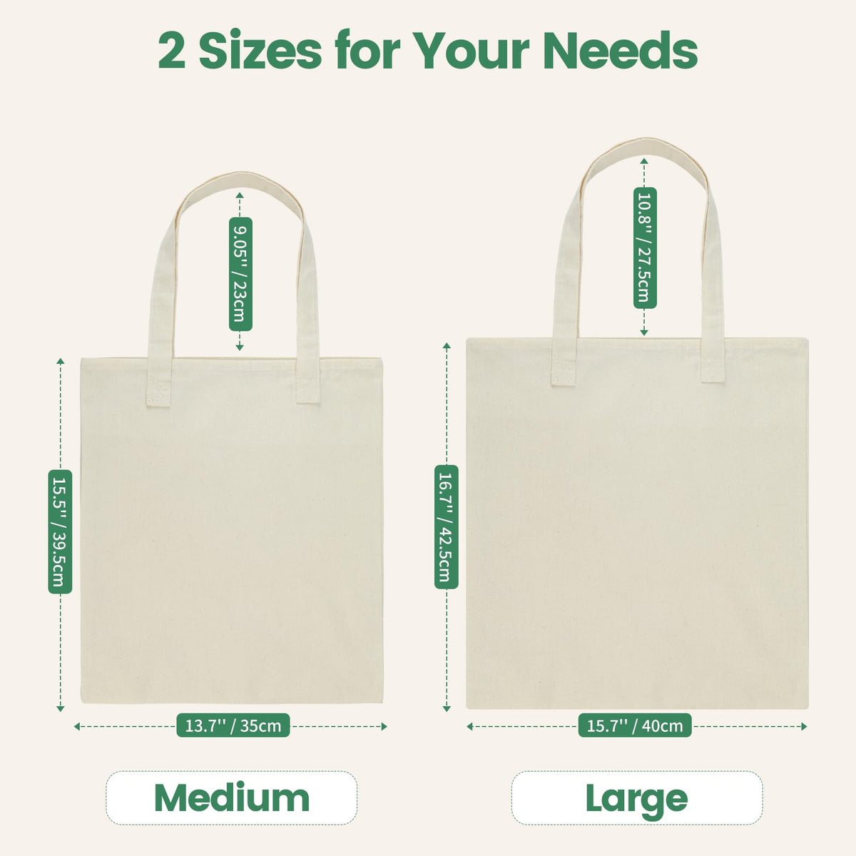 Carbrea thin tote with tight stitching and 9.05 inch handles for easy carrying