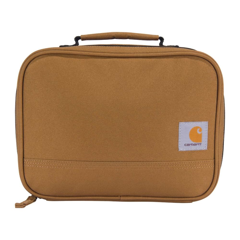 Carhartt 600D canvas Rain Defender side view highlights rugged durability for busy environments.