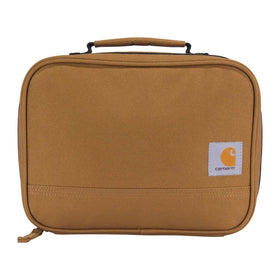 Carhartt 600D canvas Rain Defender side view highlights rugged durability for busy environments.