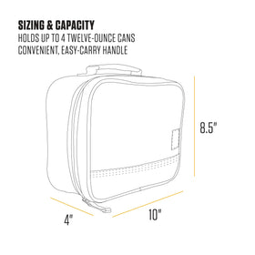 Carhartt lunch box insulated top handle view for easy carrying throughout the day.