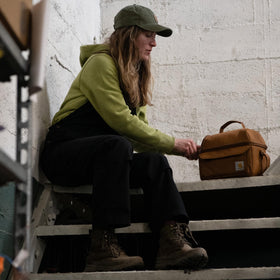 Carhartt top carry handle for quick grabs from locker or bag.