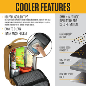 Carhartt Seabrook interior pocket keeps utensils organized.
