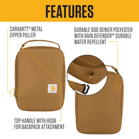 Carhartt Seabrook cooler with open top for quick access to lunch.