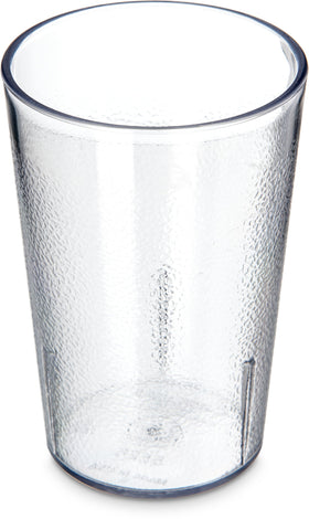 Carlisle 8 oz stackable tumbler with clear finish for space-saving storage
