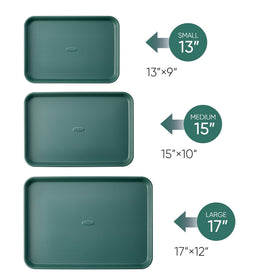 CAROTE 15-inch baking pan offers versatile space for batches of cookies