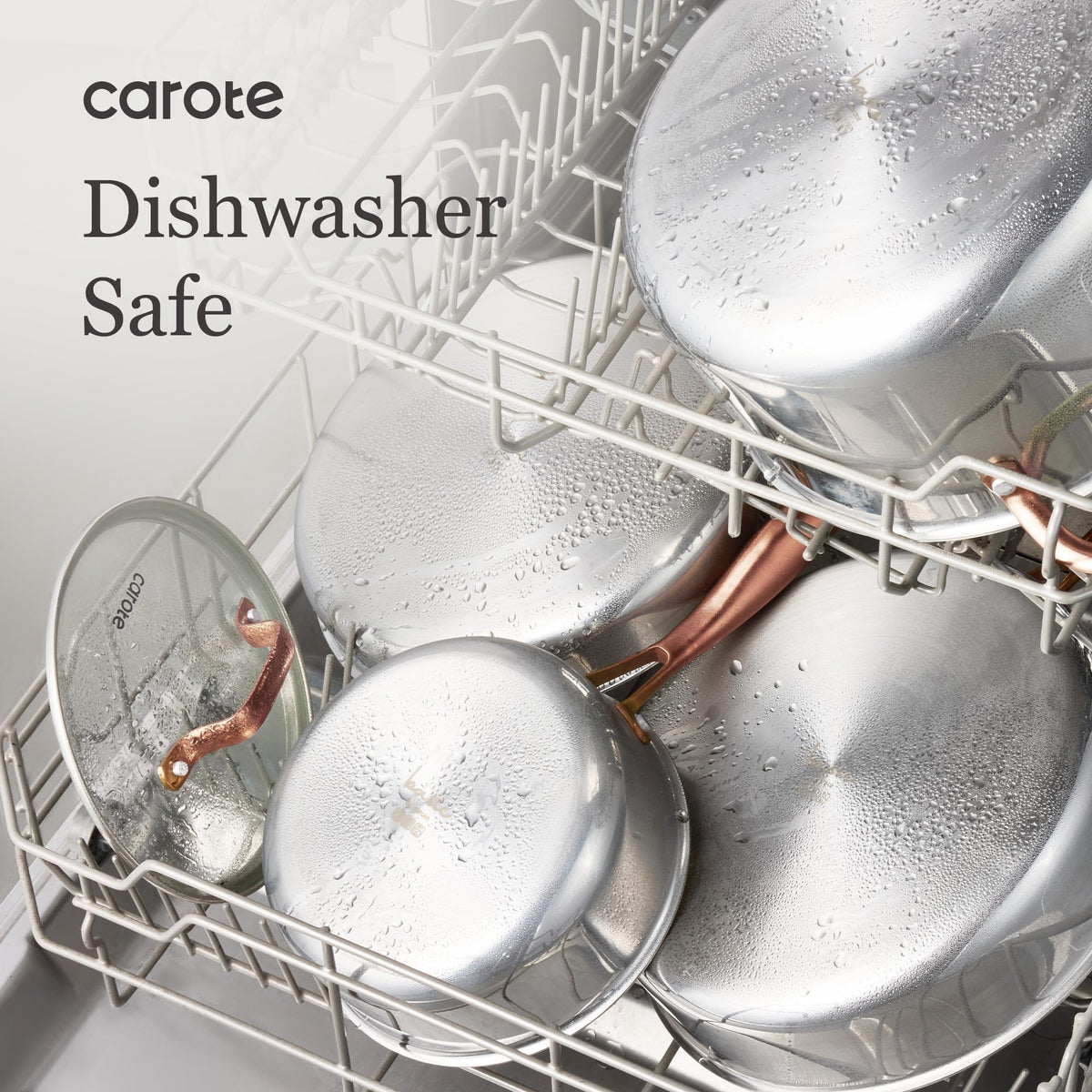 CAROTE 21-piece set covers essential cookware and lids.