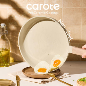 CAROTE die-cast aluminum construction resists wear for frequent cooking
