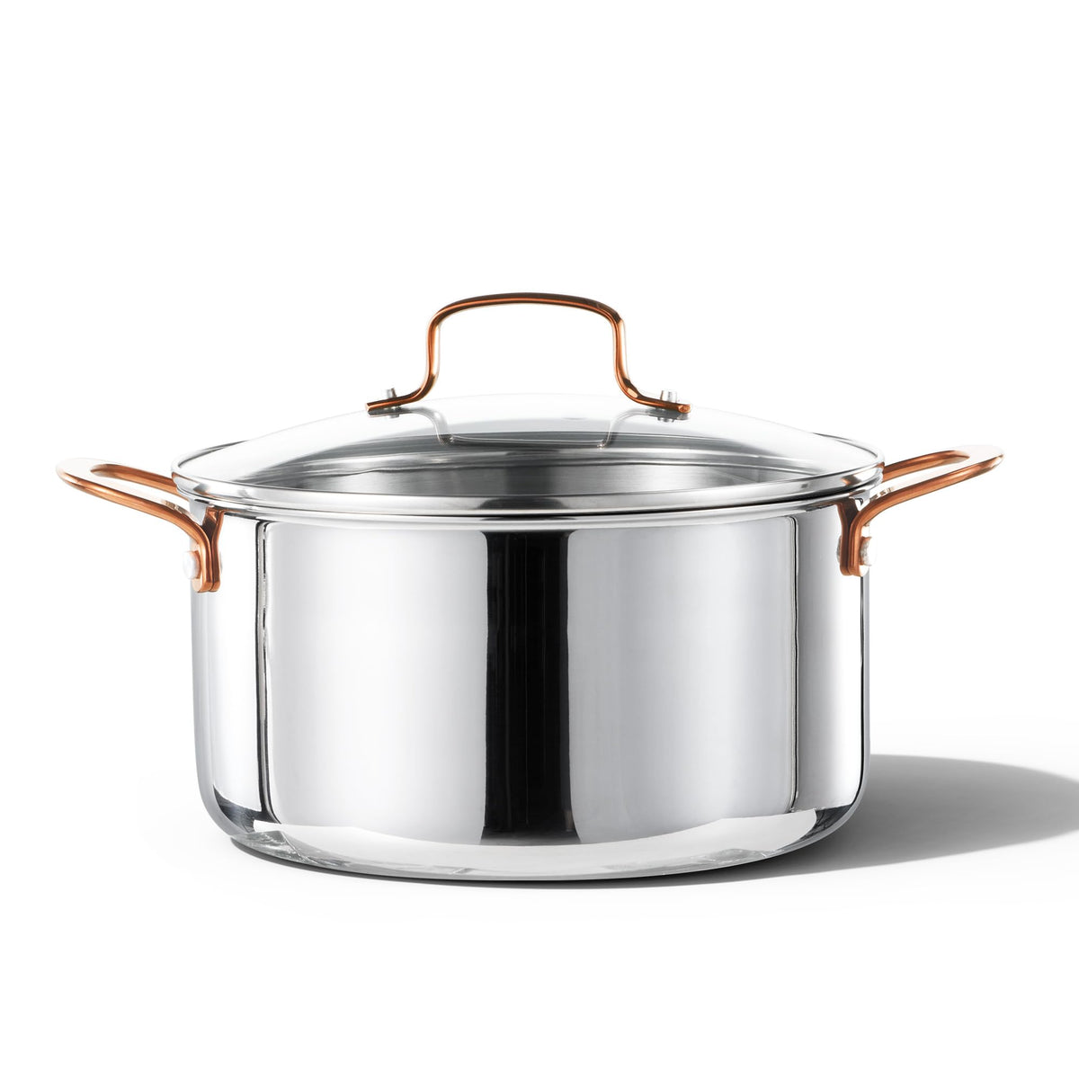 CAROTE 6qt tri-ply stockpot with lid demonstrates rapid boil and even heat.