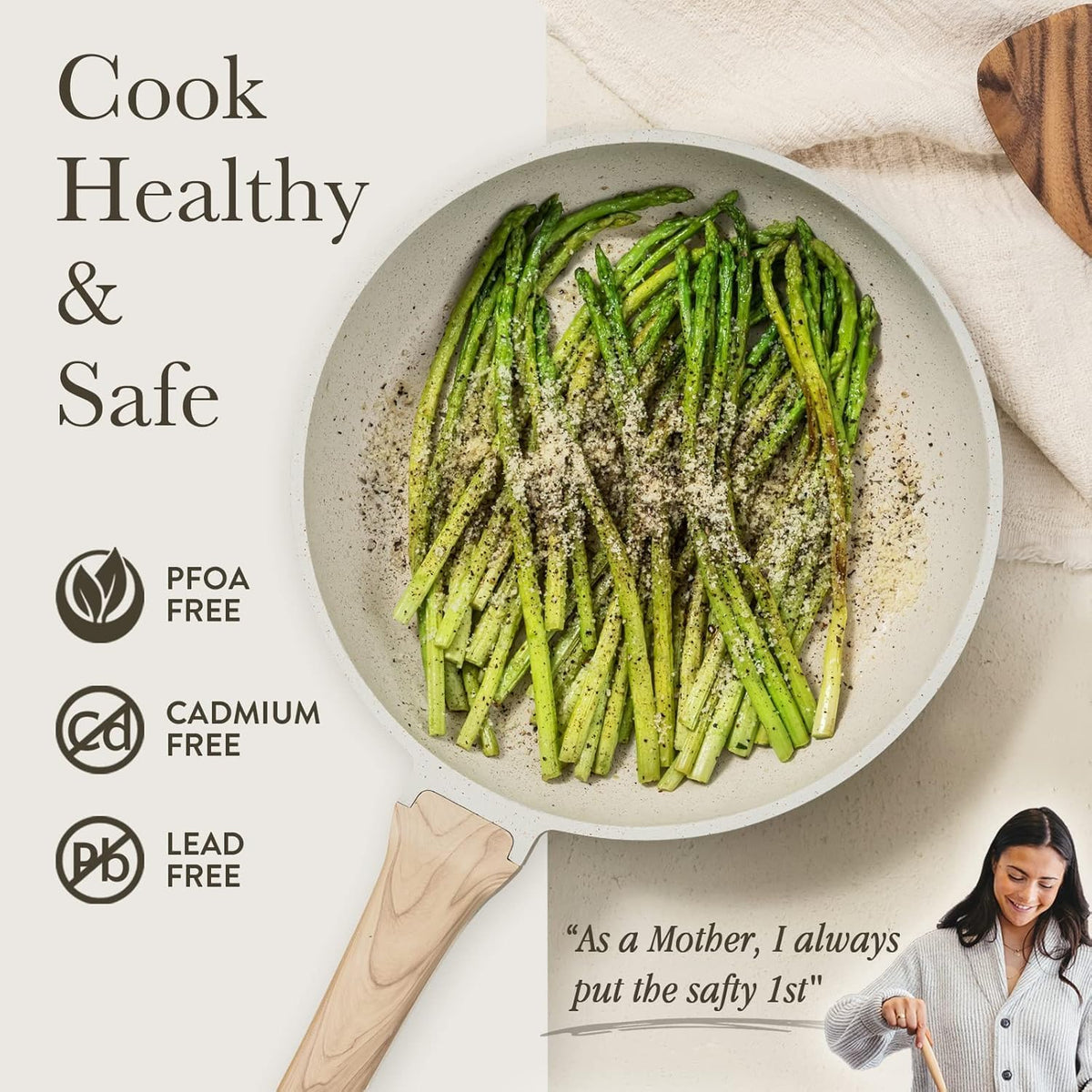 CAROTE Bakelite handle stays cool during stovetop cooking