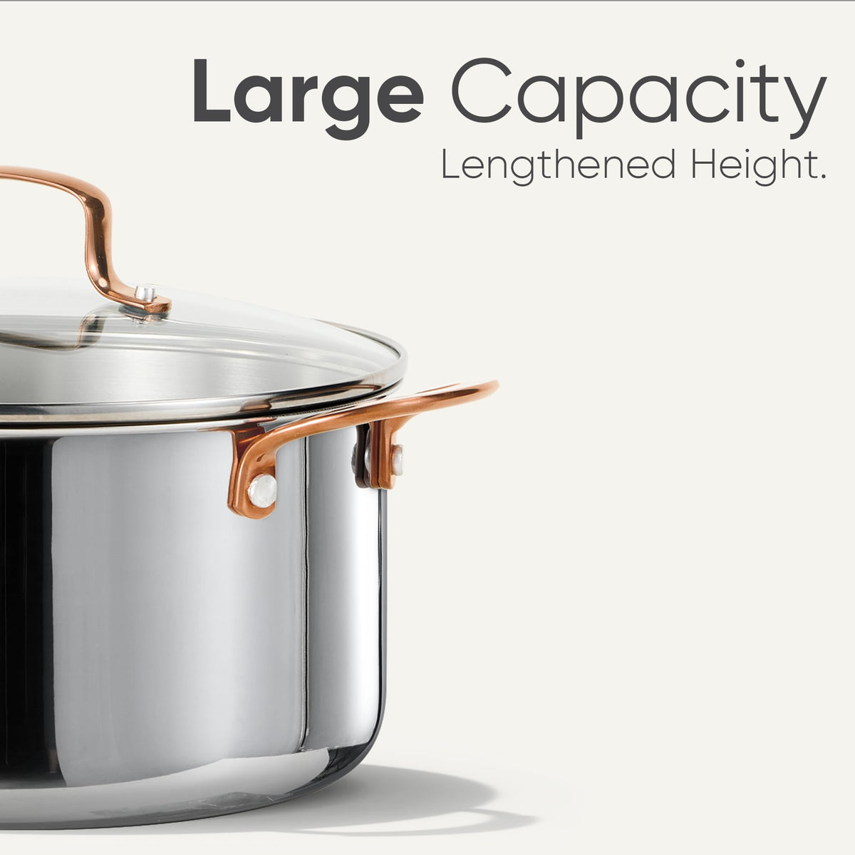CAROTE brushed stainless finish invites easy cleaning and modern style.
