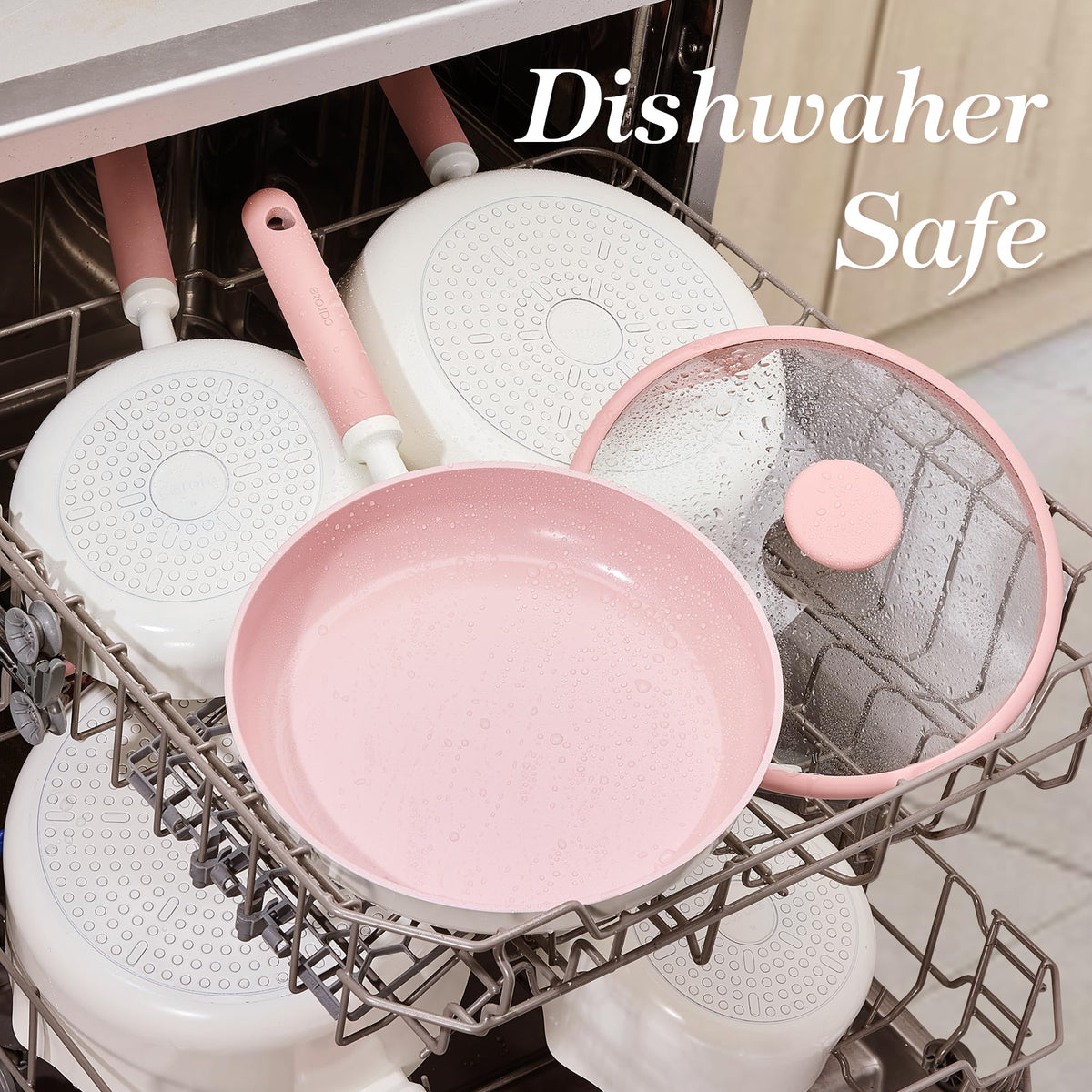 CAROTE dishwasher-safe pan for quick cleanup after cooking