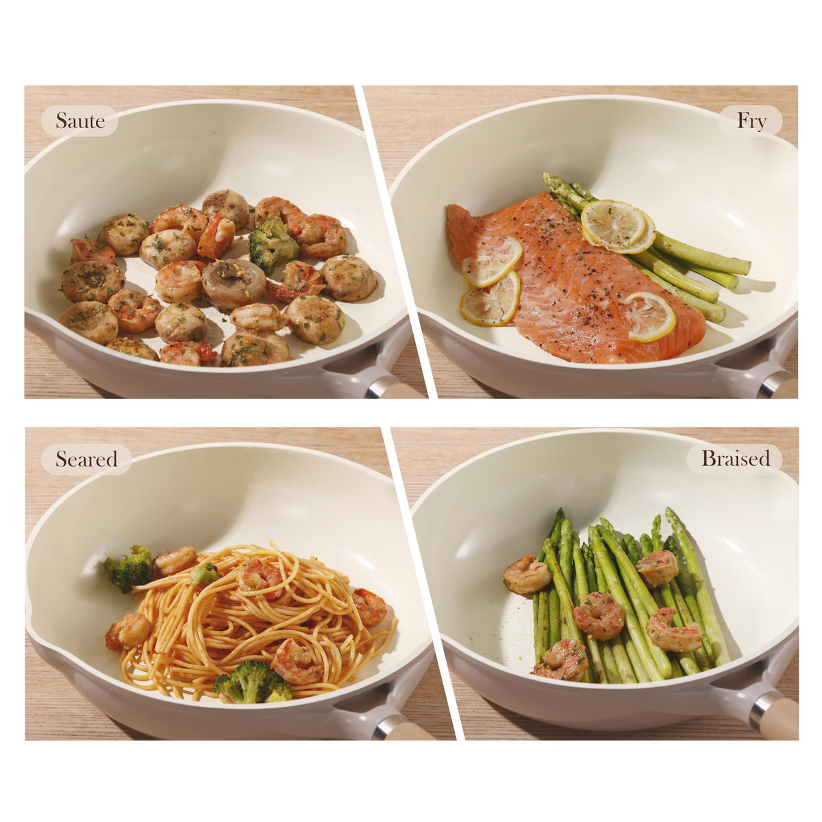 CAROTE easy-clean ceramic surface after cooking
