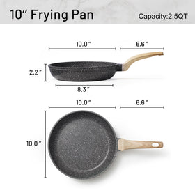 CAROTE granite non-stick omelet pan for quick heat and even browning