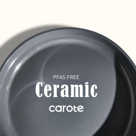 CAROTE induction-compatible base ensures even heat on any stove