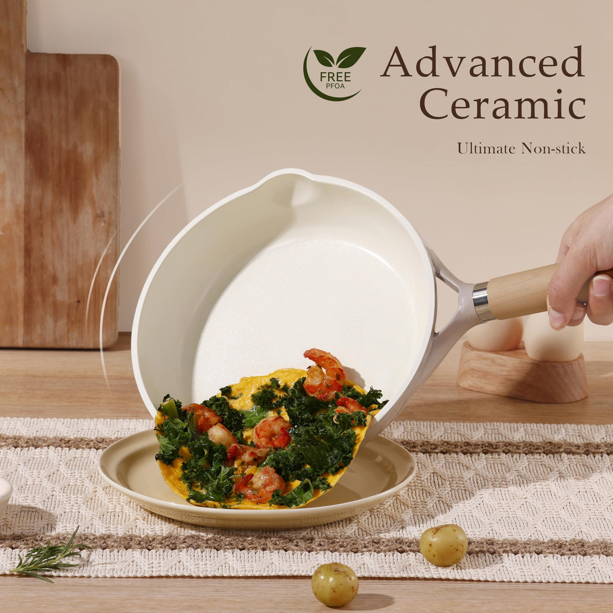 Induction-compatible CAROTE frying pan bottom suitable for modern stoves