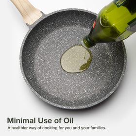CAROTE low-oil cooking demonstrates healthier frying with less oil