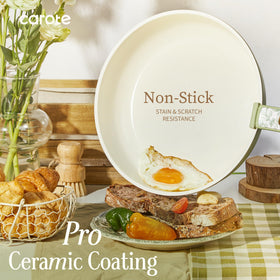 CAROTE nonstick ceramic coating for healthier cooking with less oil