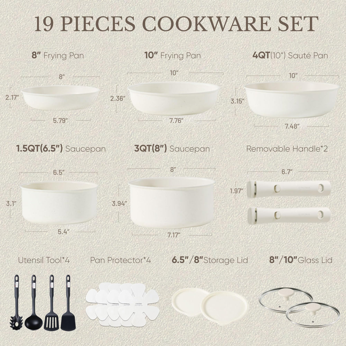 Carote nonstick cookware with oven-safe design for versatile meals.