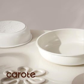 CAROTE space-saving, stackable cookware for clutter-free cabinets