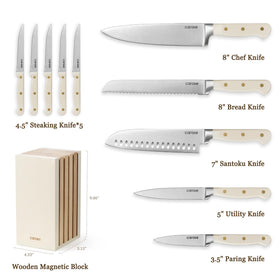 CAROTE stainless steel razor-sharp blades provide precise cuts.