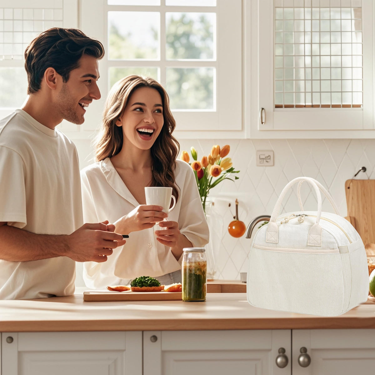 Carry bloom large-capacity layout fits sandwiches and snacks