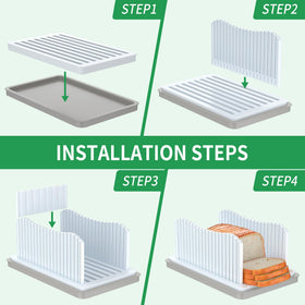 Dishwasher-safe crumb tray for easy cleaning