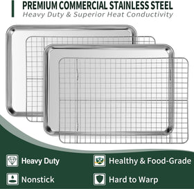 CEKEE half pan and rack set, lightweight design for easy handling and quick setup.