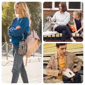 Cerbonny insulated lunch bag fits in backpacks and strollers for on-the-go meals.