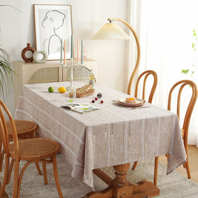 Chassic linen-look faux-linen fabric offers soft texture with easy care and wrinkle resistance.