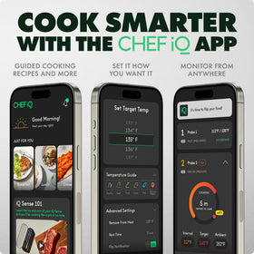 CHEF iQ Sense 1000°F heat-safe probes ready for high-heat searing