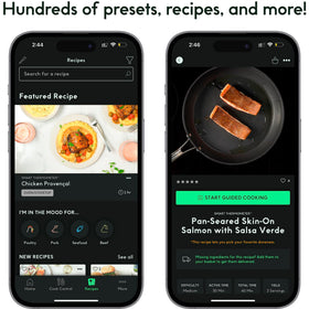 CHEF iQ Sense app view for remote monitoring and alerts.