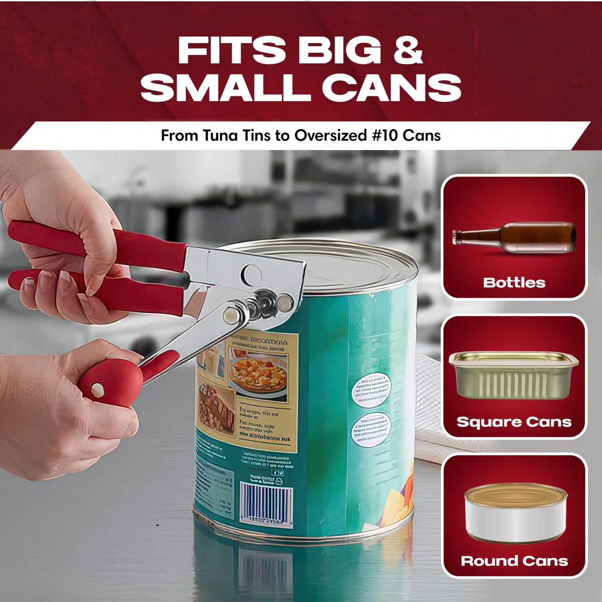 Chef Master cutting discs deliver smooth lid removal with minimal effort