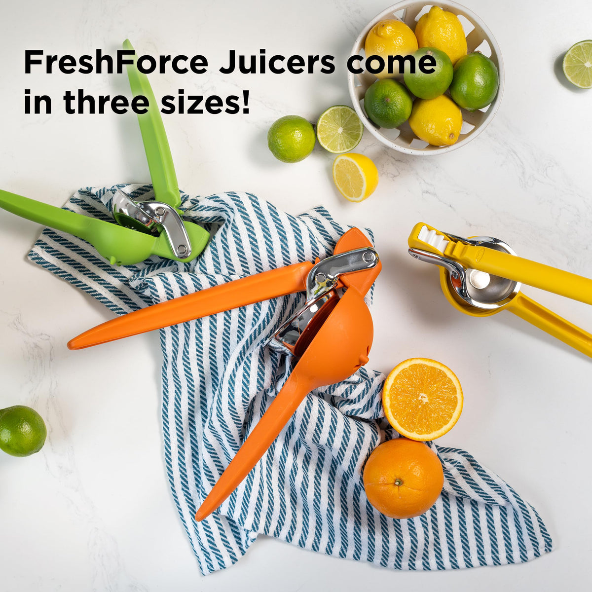 Bright Chef'n FreshForce lime juicer adds vibrancy to kitchen prep.
