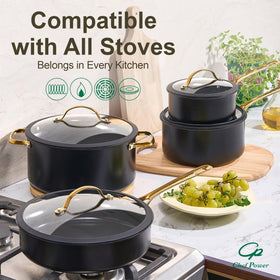 Chef Power silicone glass lid close-up enhancing heat control.