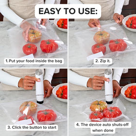 Chef Preserve in a meal-prep setup sealing ready-to-store foods