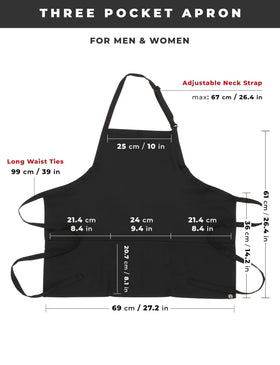 Chef Works unisex apron with adjustable neck and ties for a comfortable fit.