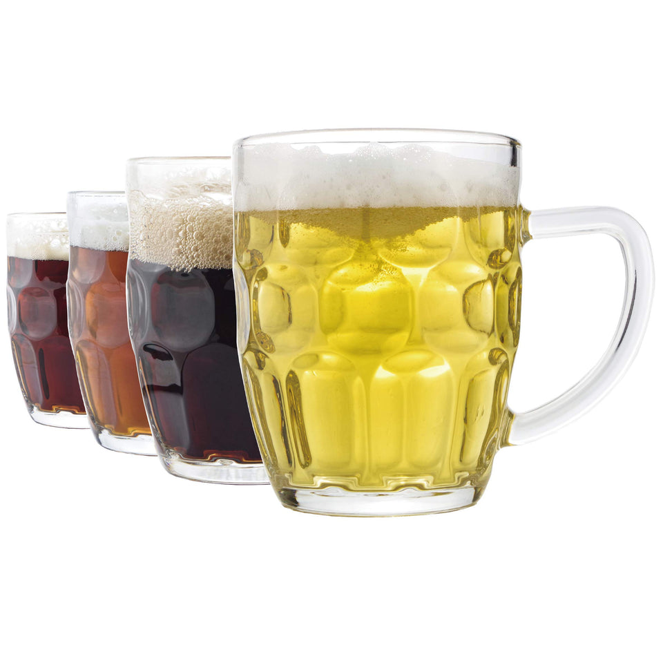 Chefcaptain Dimple beer mug with 20 oz capacity for generous pours.