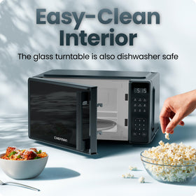 Chefman mute button reduces noise during late-night reheats.