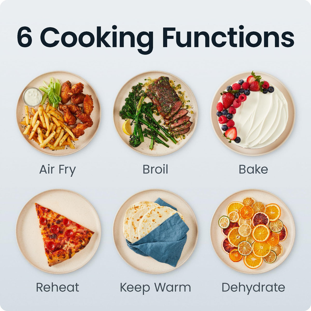 Chefman Crispinator shake/flip notifications for even browning