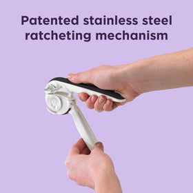 Ergonomic handle of Chef'n EzSqueeze designed for comfortable use