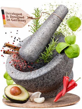 ChefSofi one-and-a-half-cup mortar and pestle set for fresh herb grinding