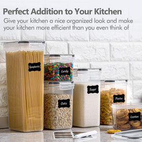 CHEFSTORY BPA-free-food-grade-plastic for safe, durable dry storage.