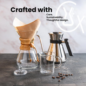Chemex 5 oz per cup measurement helps portion control.
