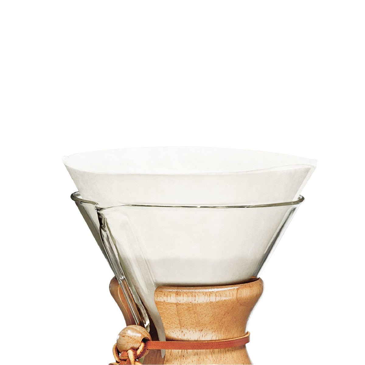 Chemex Bonded Filter Circle 100 ct in exclusive packaging preserves freshness for cleaner brews.